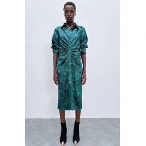 NWT Salezara Printed Shirt Dress